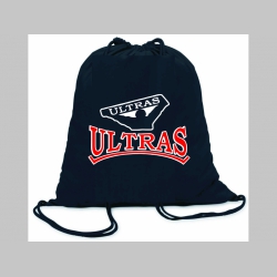 Ultras ľahké sťahovacie vrecko ( batôžtek / vak ) s čiernou šnúrkou, 100% bavlna 100 g/m2, rozmery cca. 37 x 41 cm